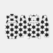 Ballotins Boules de soccer noir et blanc Nom personnalisé (Déplié)