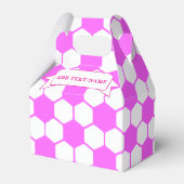 Ballotins Boules de soccer rose noir et blanc Nom personnali (Arrière)