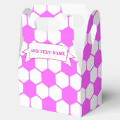 Ballotins Boules de soccer rose noir et blanc Nom personnali (Ouvert)