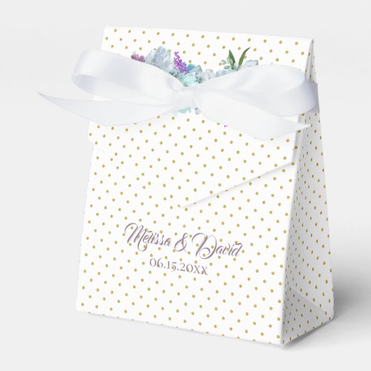 Ballotins Bouquet bleu turquoise Mariage Suite Réception (Verso)