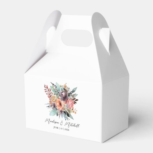 Ballotins Bouquet bohème Floral Aquarelle (Verso)