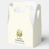 Ballotins Bouquet de citrons avec fleurs blanches (Ouvert)