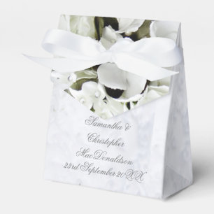 Ballotins Bouquet de fleurs blanches mariage romantique