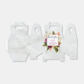 Ballotins Bouquet floral rose et blanc moderne (Déplié)