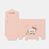 Ballotins Bouquet floral rose et rose blanche (Déplié)