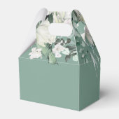 Ballotins bouquet vert blanc Ballotin de baptême (Arrière)