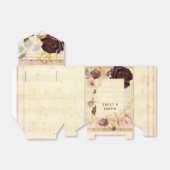 Ballotins Bourgogne Blush rose Mariage de fleurs musicales (Déplié)