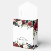 Ballotins Bourgogne et bleu Mariage anglais Fleurs (Ouvert)