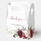 Ballotins Bourgogne et Mariage floral rose pâle (Ouvert)