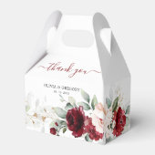 Ballotins Bourgogne et Mariage floral rose pâle (Verso)