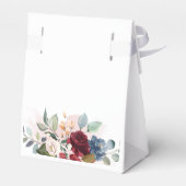 Ballotins Bourgogne Floral Aquarelle Brouille Fête des marié (Arrière)