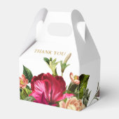 Ballotins Bourgogne Floral Vert Blanc Gold Party (Verso)