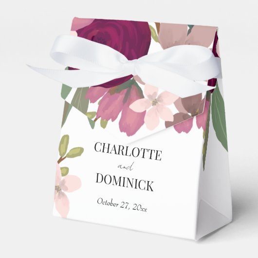 Ballotins Bourgogne Mariage de fleurs de jardin (Verso)