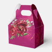 Ballotins Bourgogne mariage marron fleurs arche moderne (Arrière)