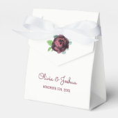 Ballotins Bourgogne Rose Mariage Faveur Boxes (Verso)