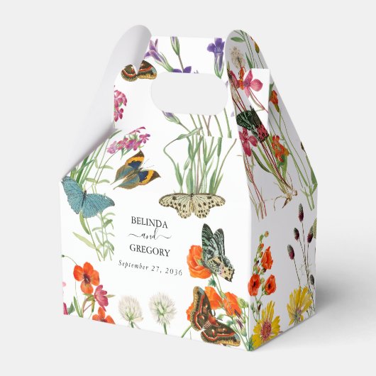 Ballotins Bouteilles Fleurs sauvages  Mariage floral (Verso)