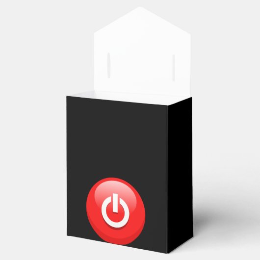 Ballotins Bouton d'alimentation rouge géant (Ouvert)