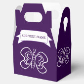 Ballotins Bouton Dessin personnalisé violet (Ouvert)