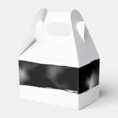 Ballotins Bow Aquarelle Noire Moderne Attache Le Mariage De  (Arrière)