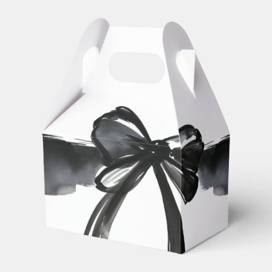 Ballotins Bow Aquarelle Noire Moderne Attache Le Mariage De  (Verso)