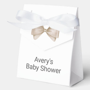 Ballotins Bow Beige Baby shower Boho moderne