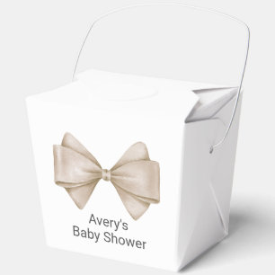 Ballotins Bow Beige Baby shower Boho moderne