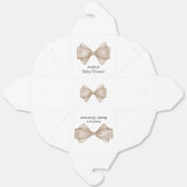 Ballotins Bow Beige Baby shower Boho moderne (Déplié)
