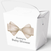 Ballotins Bow Beige Baby shower Boho moderne (Verso)