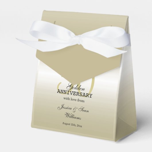 Ballotins Bow et Parties scintillant en or romantique 50e Ma (Verso)