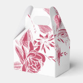 Ballotins Branche avec viva magenta et fleurs blanches maria (Arrière)