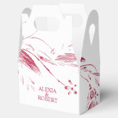 Ballotins Branche avec viva magenta et fleurs blanches maria (Ouvert)