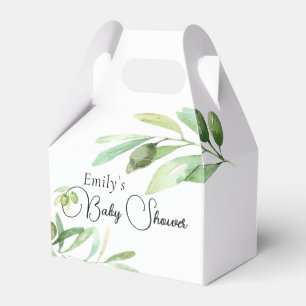Ballotins Branche d'olive de baby shower minimaliste moderne