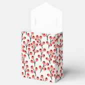 Ballotins Branches de Noël peintes à la main Berries Rouge B (Ouvert)