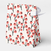 Ballotins Branches de Noël peintes à la main Berries Rouge B (Arrière)