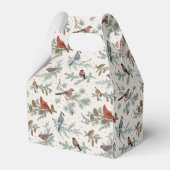 Ballotins Branches d'oiseaux et de pins d'hiver Motif (Verso)