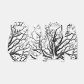 Ballotins Branches rustiques Abstraites en noir et blanc (Déplié)