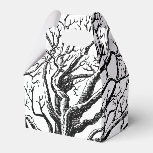 Ballotins Branches rustiques Abstraites en noir et blanc