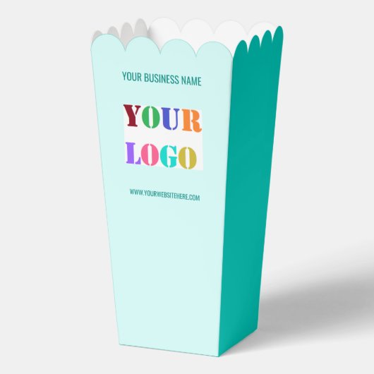 Ballotins Branded Business Logo Text Popcorn Box Example (Recto)