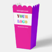 Ballotins Branded Company Logo Business Popcorn Box Example (Recto)