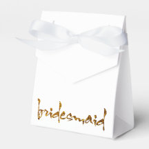 Bridesmaid Faux Gold