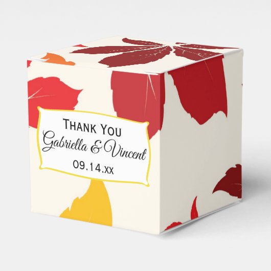 Ballotins Bright Fall Leaves Mariage (Verso)