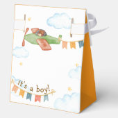 Ballotins Bright It's A Boy Bear Airplane Sky Baby Shower  (Verso)