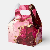 Ballotins Bright Red and Gold Marble Agate Birthday Party (Arrière)