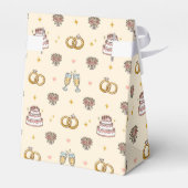 Ballotins Bright Wedding Rings Favor Boxes (Arrière)