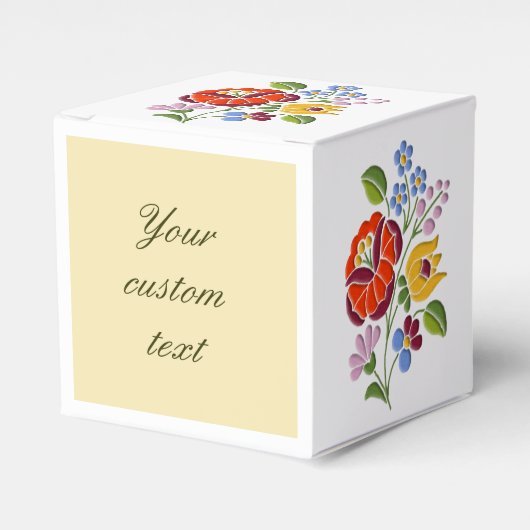 Ballotins Broderie Kalocsa - Motif d'art populaire hongrois (Verso)