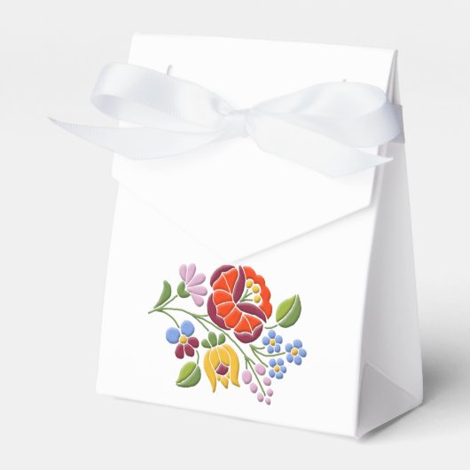 Ballotins Broderie Kalocsa - Motif d'art populaire hongrois (Verso)