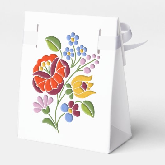 Ballotins Broderie Kalocsa - Motif d'art populaire hongrois (Arrière)