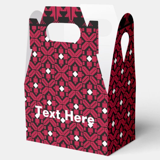 Ballotins Broderie palestinienne Tatreez design imprimé (Ouvert)