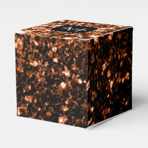 Ballotins Bronze brun cuivre faux paillettes scintille Monog