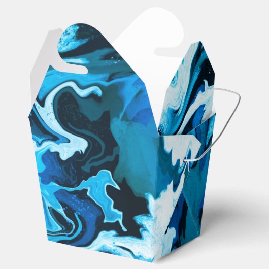 Ballotins Brosse en marbre bleu Art artisanal personnalisé (Ouvert)